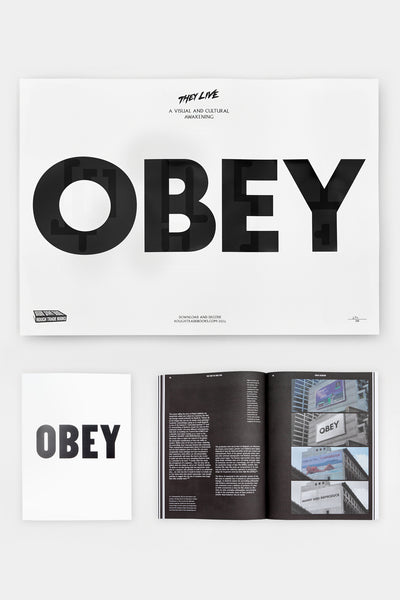 THEY LIVE: A VISUAL AND CULTURAL AWAKENING + OBEY PRINT SET - Craig Oldham & Tim Donaldson