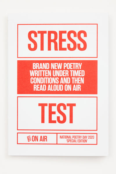 STRESS TEST FOLD-OUT, NATIONAL POETRY DAY SPECIAL EDITION 2020 - Stress Test Crew